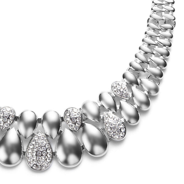 Wei&szlig;e Kristall-Halskette - 75,60 ct. image number 2