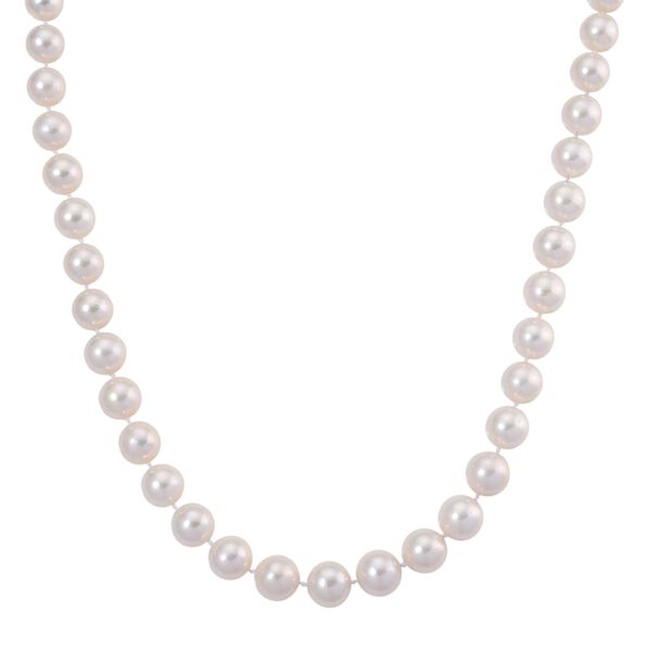 Wei&szlig;e Edison (12-14mm) Perle Halskette, 50cm