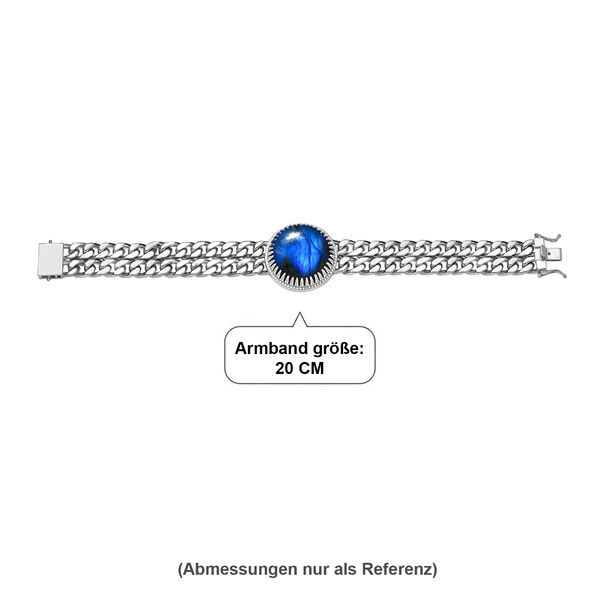 EVER TRUE Labradorit Armband ca. 20 cm Nickelfreies Messing ca. 35,60 ct. image number 3