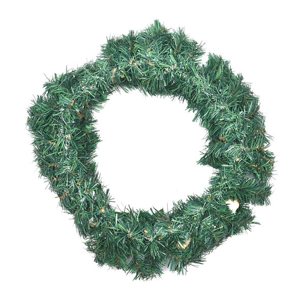 Weihnachtskranz mit Pilz/ Blumen/ Tannenzapfen und LED Lichterkette, Durchmesser 45 cm, 2xAA Batterie (nicht inkl.), Mehrfarbig image number 2