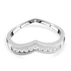 Lustro Stella - Weißer Zirkonia-Ring, 925 Silber rhodiniert (Größe 16.00) ca. 0,18 ct