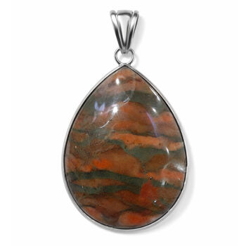 Regenbogen-Zebra-Jaspis Anh&auml;nger ca. 55,00 ct.