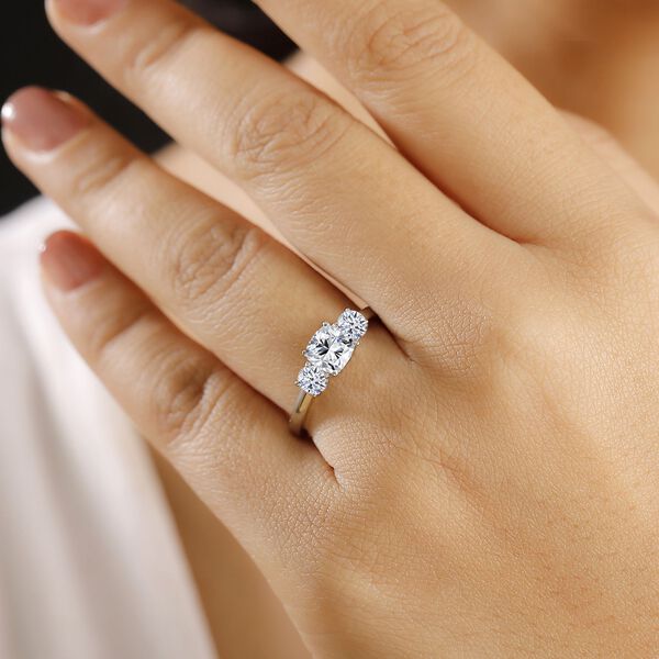 LUXURIANT SGL zertifizierter VS-EF Labor Diamant Ring in 950 Platin - 1,50 ct. image number 3