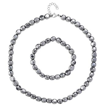 Terahertz Schmuckset 316L Edelstahl ca. 370.00 ct