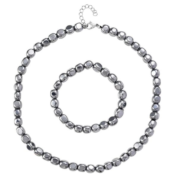 Terahertz Schmuckset 316L Edelstahl ca. 370.00 ct