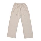 Leichte Sommerhose für Damen mit Kordelzug, Länge 96cm, Hüfte 53cm, Taille 6cm, Beige