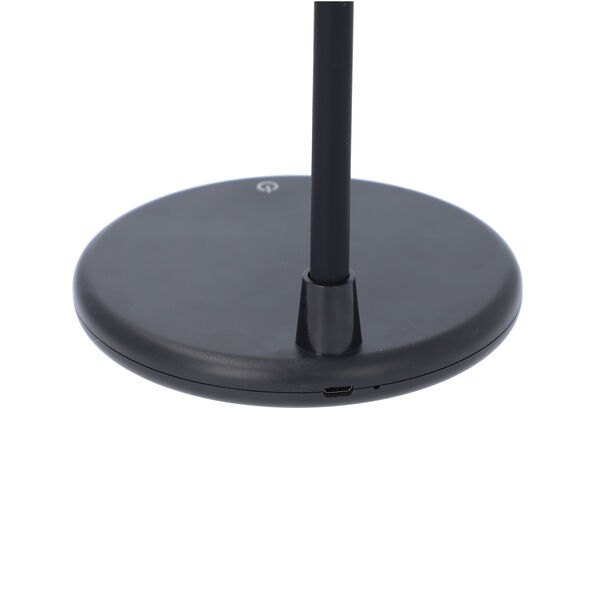 Standventilator mit USB-Anschluss und LED-Licht, 3 Geschwindigkeiten, Schwarz  image number 5