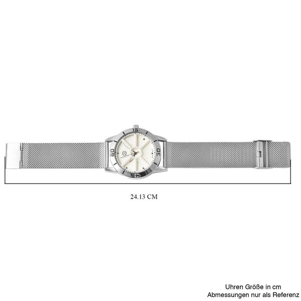 Strada - wasserdichte Uhr in Silberton image number 6