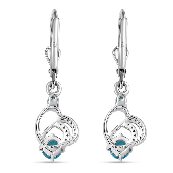 D&rsquo;joy AA Betroka Blauer Apatit Ohrringe 925 Silber rhodiniert ca. 0.90 ct image number 5