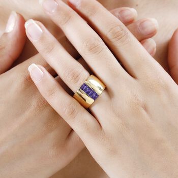 Blauer Zirkonia-Ring - 1,43 ct.