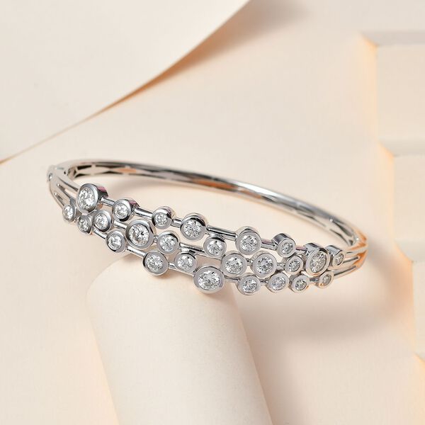 Moissanit Armreif, 19 cm - 5,04 ct. image number 7