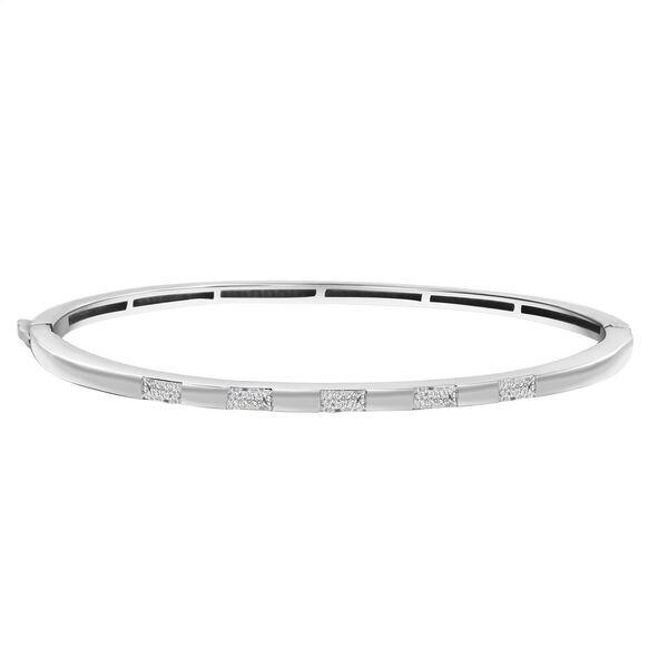 Wei&szlig;es Diamant-Schmuckset, Silberton - 0,11 ct. image number 9