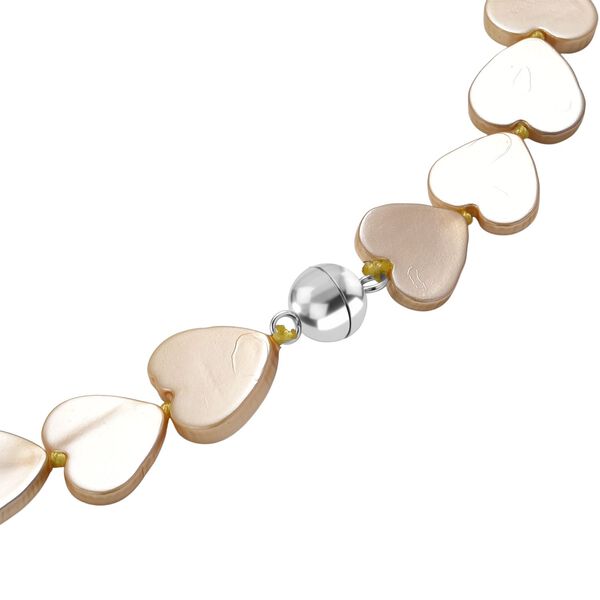 Goldene Farbe Muschelkernperle Halskette ca. 50 cm Reiner Edelstahl Standard image number 4