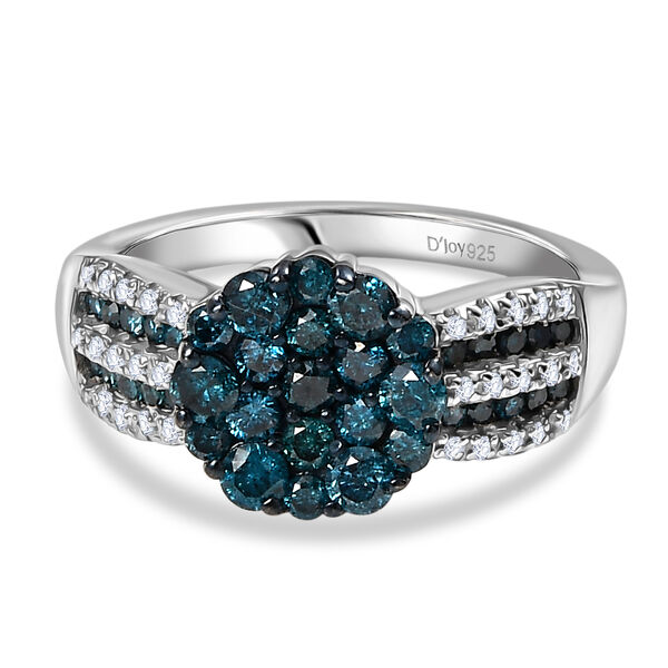 D'Joy blauer und weißer Diamant Ring - 0,99 ct. image number 0