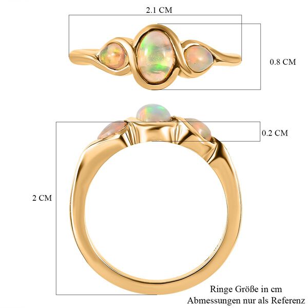 Nat&uuml;rlicher, &auml;thiopischer Welo Opal-Ring - 0,51 ct. image number 6