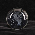 3D Kristallglaskugel-Lampe mit Einhorn-Motiv, Farbwechsellicht und MDF-Sockel, USB-betrieben, 8 cm