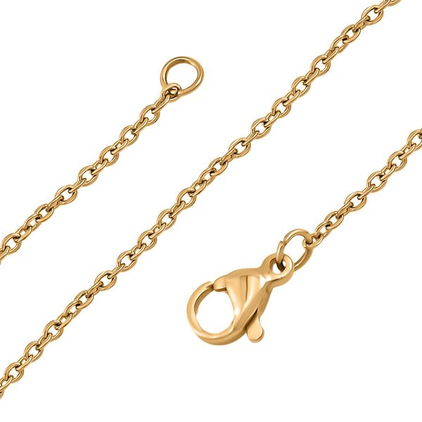 Tigerauge Schmuckset Reines Messing, Reiner Edelstahl IP-Gelbbeschichtung ca. 25.00 ct image number 4