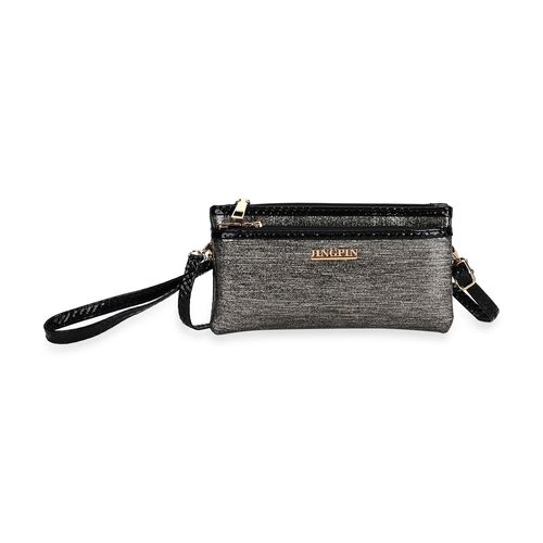 Stylische Sling Crossbody Tasche, Gold image number 0