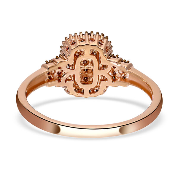 Natürlicher Champagner Diamant-Ring - 0,50 ct. image number 6