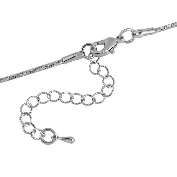 Wei&szlig;er Kristall Halskette ca. 60 cm Legierung emailliert image number 5