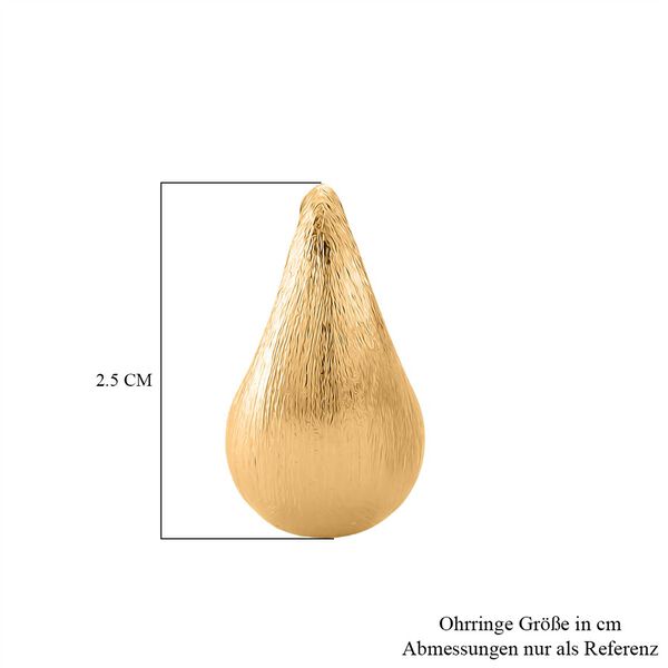 Designer-inspiriert- Tropfen Ohrringe, Messing, Goldfarben image number 6