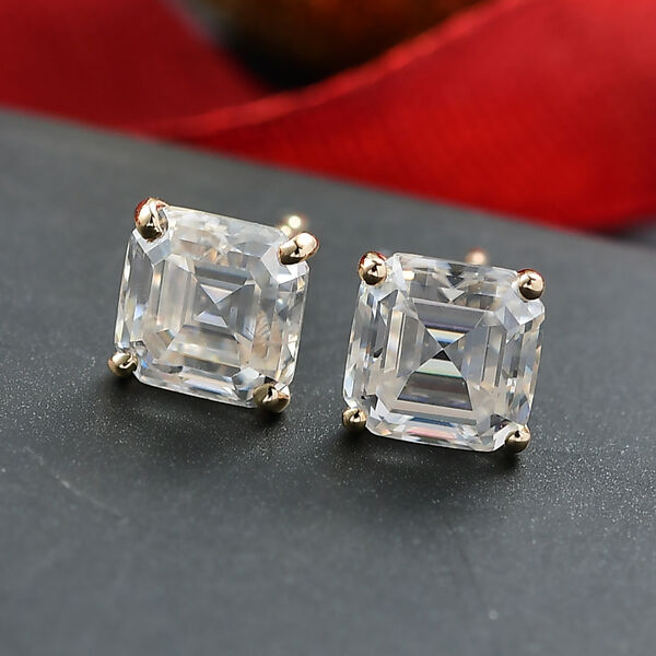 Moissanit Ohrringe in 585 Gold - 3,48 ct. image number 2