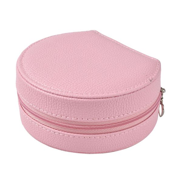 Zweilagige Kunstleder-Schmuckschatulle, Rosa image number 4
