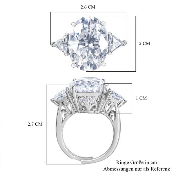 D'Joy Moissanit Ring - 13,79 ct. image number 7