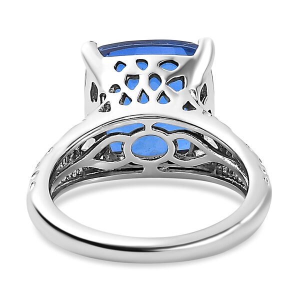 Ceylonfarbener Quarz Ring, 925 Silber platiniert - 6,64 ct.&nbsp; image number 6