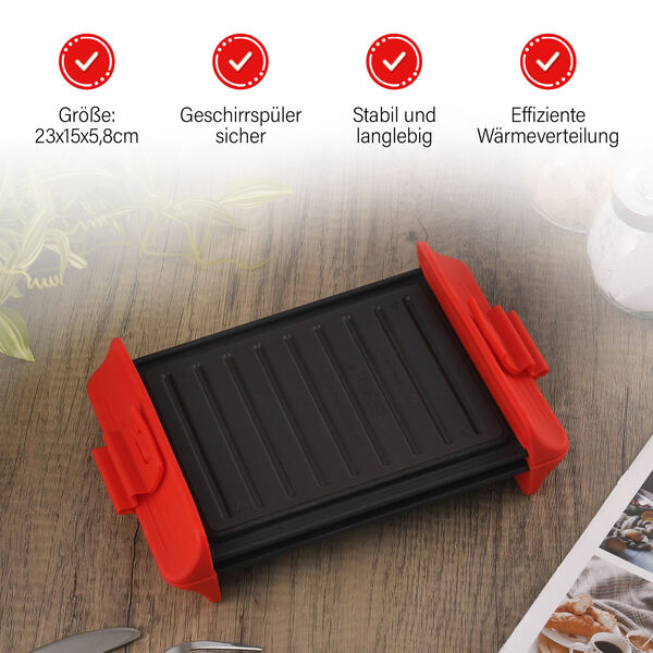 HOMESMART Mikrowellengrill mit Antihaftbeschichtung image number 5