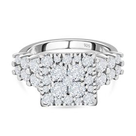 LUSTRO STELLA - Weißer Zirkonia Ring