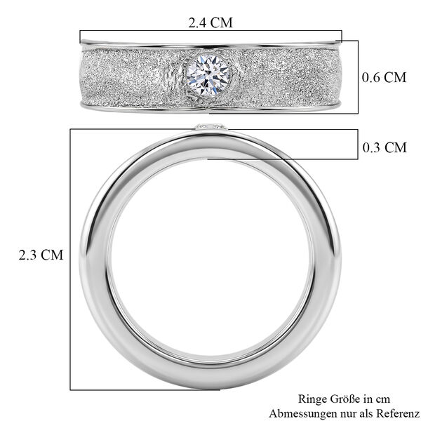 LUXURIANT DIAMOND - Lab Grown Diamant SI-GH Ring 925 Silber Rhodiniert (Gr&ouml;&szlig;e 17.00) ca. 0,20 ct image number 6