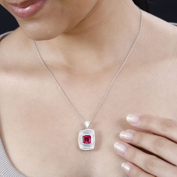 Sunset Quarz Triplette Anhänger 925 Silber rhodiniert ca. 2.75 ct image number 3