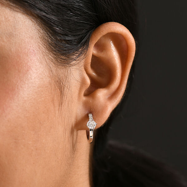 D’Joy Moissanit Ohrringe, 925 Silber platiniert - 1,12 ct. image number 3