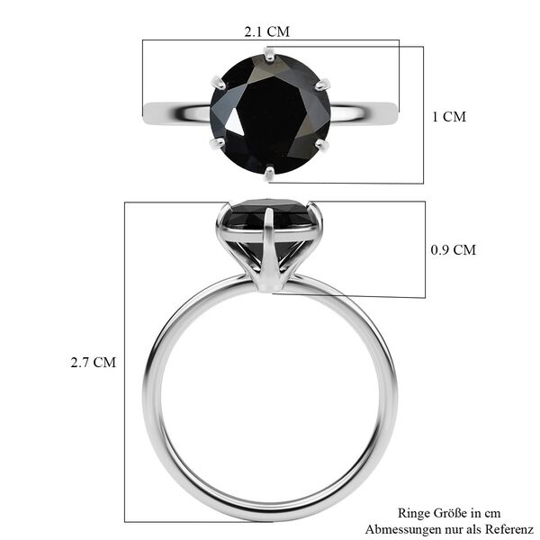 Schwarzer Turmalin Ring, 925 Silber, ca. 2.06 ct image number 7