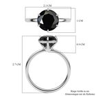 Schwarzer Turmalin Ring, 925 Silber, ca. 2.06 ct image number 6