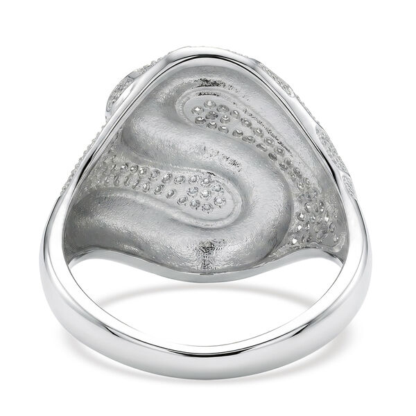 Wei&szlig;er Zirkonia Ring Nickelfreies Messing (Gr&ouml;&szlig;e 18.25) image number 5