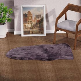 Luxury Edition: Kunstfell Teppich, dunkel grau