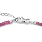 Ilakaka Hot Pink Saphir Rondelle Halskette ca. 45 cm lange 925 Silber ca. 38.25 ct image number 3