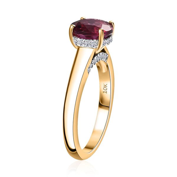 LUXURIANT DIAMOND- zertifiziert und gepr&uuml;ft AAA Labor Bixbit und Labor Diamant Ring in 417 Gold - 2,71 ct. image number 3