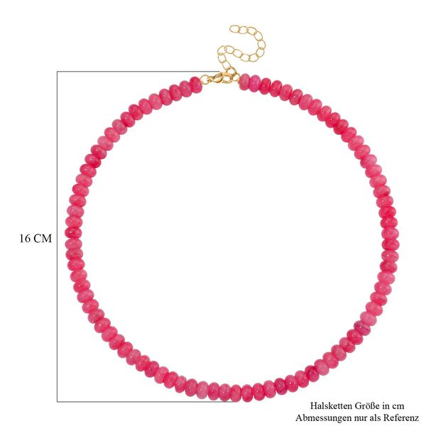 Rosa Quarzit 45+5cm Halskette und 17+5cm Armband image number 7