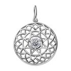 Moissanit Anhänger 925 Silber rhodiniert ca.0,44ct