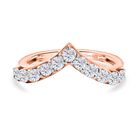 D'Joy Moissanit Ring 925 Silber 750 rosévergoldet (Größe 20.00) ca. 0,68 ct