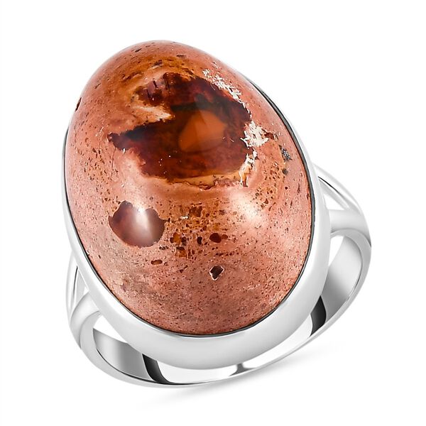 Mutter-des-Feueropals Ring, 925 Silber  ca. 22,80 ct image number 4