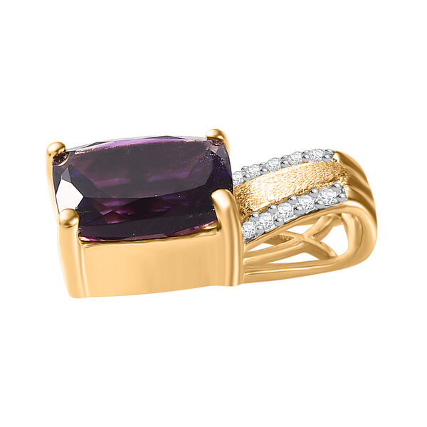 AAA Marokkanischer Amethyst und Zirkon Anhänger - 2,42 ct. image number 2