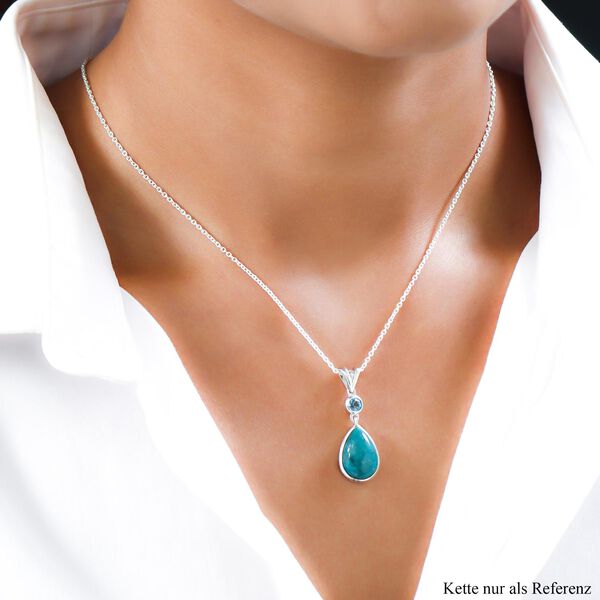 Sierra Nevada Türkis und schweizer Blautopas-Anhänger - 5,36 ct. image number 2