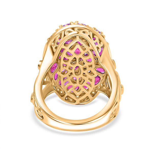 Afrikanischer Rubin, rosa Turmalin und Zirkon-Ring - 8,66 ct. image number 6