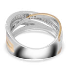LUSTRO STELLA - weißer Zirkonia-Ring, 925 Silber Bicolor  ca. 0,45 ct image number 3