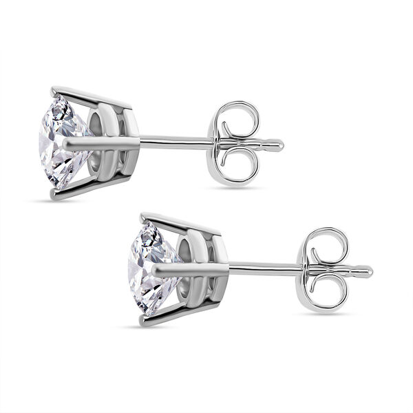 LUXURIANT VS-GH Labor Diamant Ohrringe in 585 Wei&szlig;gold -1 ct. image number 2