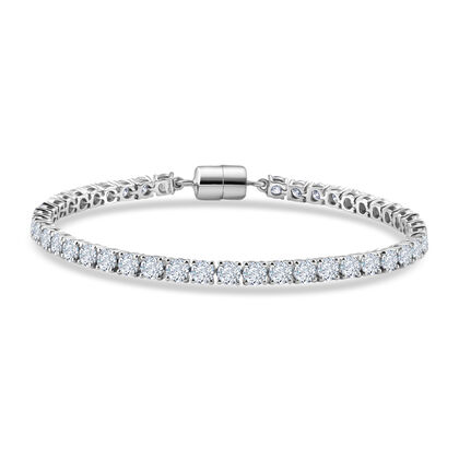 D'Joy Moissanit Armband ca. 20 cm 925 Silber Rhodiniert ca. 10,25 ct.